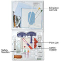 Sharps Safe Bone Marrow Procedure Tray, includes 11G x 10CM “J” Needle w/ Extraction Cannula & 15G x 5CM “I” Needle (Box of 10)