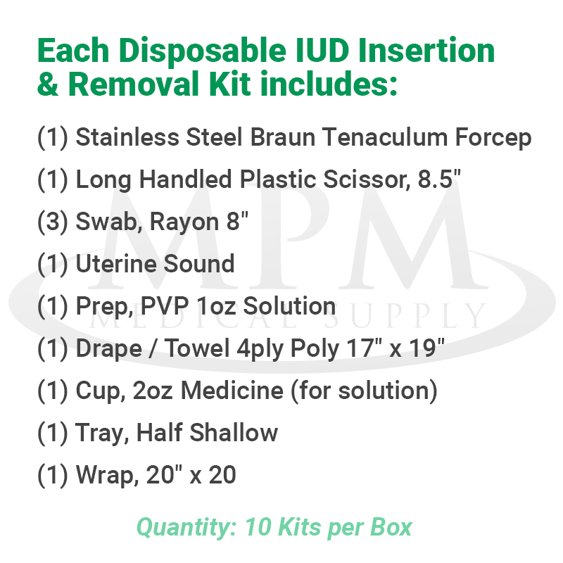 Disposable IUD Insertion & Removal Kit (Box of 10)