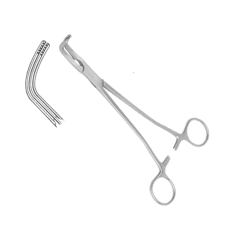 Zep-Type Atraumatic Hysterectomy Forceps - Angled