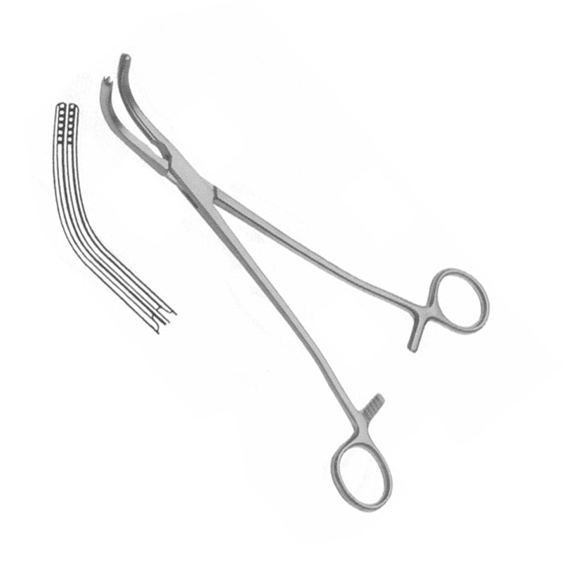 Zep-Type Atraumatic Hysterectomy Forceps - Strong Curve